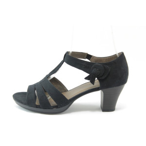 Дамски сандали черни на ток Jana 28365 черниKP