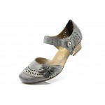 Дамски обувки на нисък ток сиви Rieker 42676KP