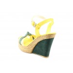 Дамски жълти сандали на платформа МИ 59ЖълтKP