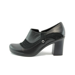 Дамски обувки черни на среден ток МИ 238KP