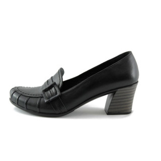 Дамски черни обувки ежедневни на среден ток МИ К55ЧKP
