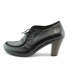 Дамски елегантни обувки на ток черни МИ 250чKP