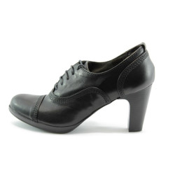 Дамски черни обувки на среден ток ФЯ 0121941KP