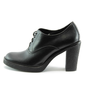 Дамски обувки стилни черни на ток ГО 4393ЧKP