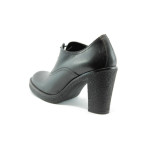 Дамски обувки стилни черни на ток ГО 4393ЧKP