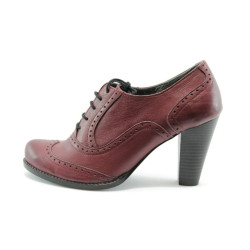 Дамски обувки червени на висок ток МИ 606KP