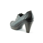 Дамски обувки черни стилни с връзки МИ 05KP