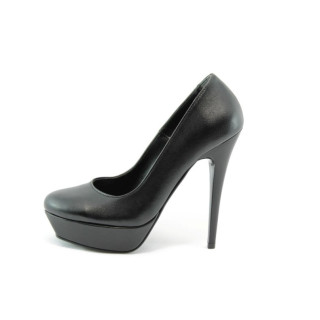 Дамски обувки черни на висок ток ДС 3391ЧKP