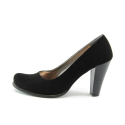 Дамски черни обувки стилни на висок ток ЕО 646KP
