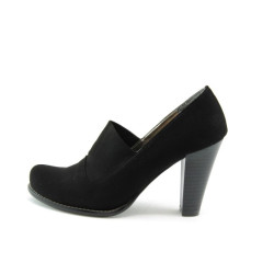 Дамски обувки стилни черни на ток ЕО 648KP
