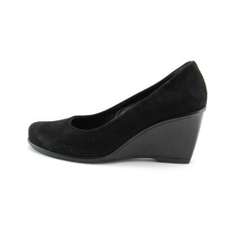 Дамски обувки стилни черни велурени на платформа МИ 45Ч.В.KP