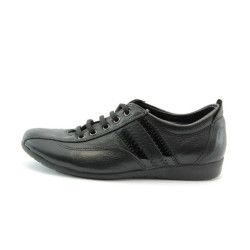 Дамски обувки спортни черни с връзки МИ21ЧKP