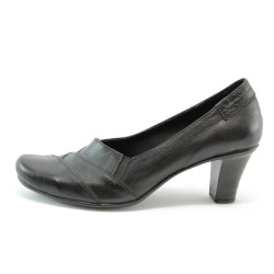 Дамски обувки черни на среден ток НЛ 86KP