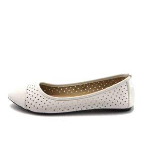 Бели дамски балерини ПИ 1072 белиKP