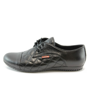 Дамски обувки спортни с връзки черни МИ 033ЧKP