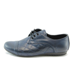 Дамски спортни обувки с връзки сини МИ 033СинKP