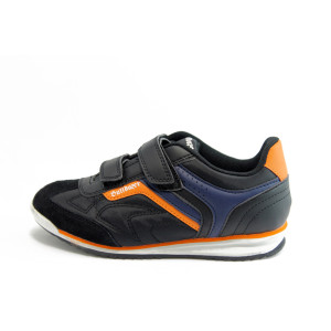 Детски маратонки черни с лепенки БР 1213чKP