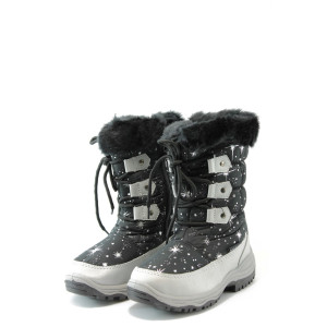 Детски ботуши черни с грайфер РС 0183 черниKP