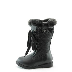 Бебешки ботуши черни с връзки и цип ФР AZ-067ЧKP Бебешки ботуши черни с връзки и цип ФР AZ-067ЧKP