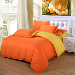 Двуцветен спален комплект Fresh Naranja - ранфорс  