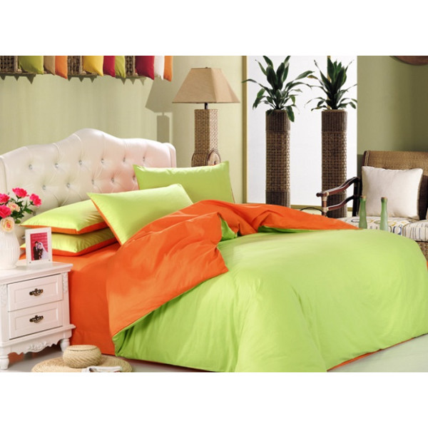 Двуцветен спален комплект Кармен - ранфорс