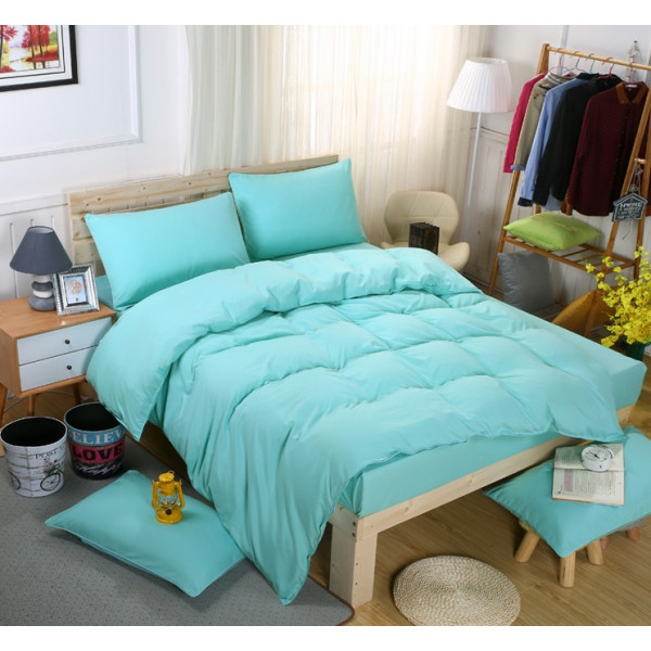 Едноцветен спален комплект със завивка Данита - Ранфорс