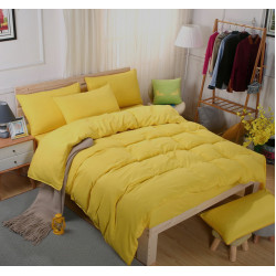Едноцветен спален комплект със завивка Джулиана - Ранфорс