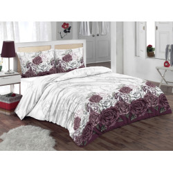 Красив спален комплект със завивка Romantic - 100% Памук Ранфорс