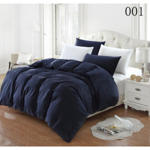 Памучен спален комплект от два цвята – черно и бяло