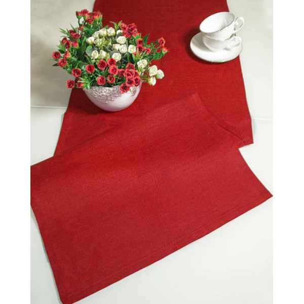 Декоративен тишфлайфер за маса в червен цвят