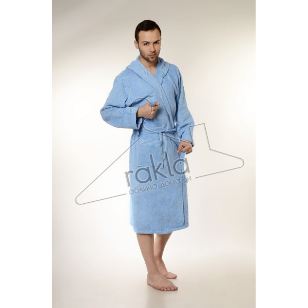 Памучен халат за баня - едноцветен
