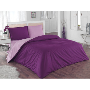 Памучно шалте две лица (светлолилаво/тъмнолилаво)