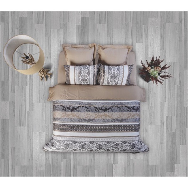 Памучен комплект за спалня с олекотена завивка – РЕТРО