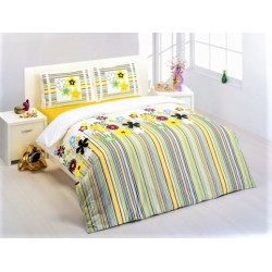 Памучен комплект за спалня с олекотена завивка – БРАЙТ