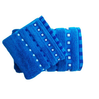  Хавлиени кърпи в тъмно синьо "Мишел"