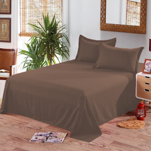Долен чаршаф памучен едноцветен – ШОКОЛАД