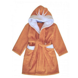 Оранжев халат за бебе – 100% памук