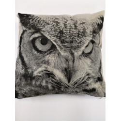 Калъфка за възглавница с цип с декорация СОВА