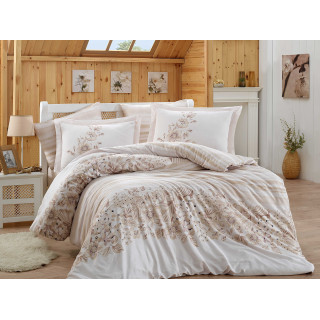  Луксозно спално бельо от сатен – Serena Bej