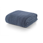 Тъмно синьо одеяло памук Marbella на White Boutique
