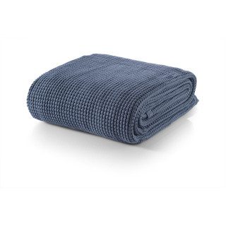 Тъмно синьо одеяло памук Marbella на White Boutique