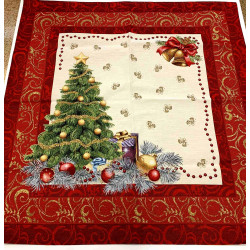 Каре коледен дизайн за маса – ЧЕРВЕНА ЕЛХИЧКА 
