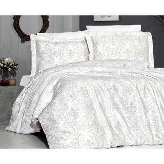 Луксозен комплект DELMOR KREM – спално бельо от памучен сатен