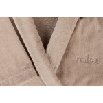 Капучино луксозен халат за баня Мика - 100% микропамук