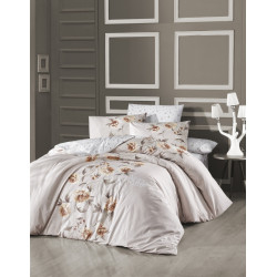 Бутиково спално бельо ЛУИЗА ЕКРЮ - 100% памук