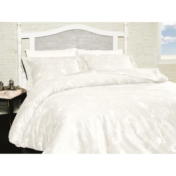 Спален комплект Калисто Бял - сатениран памук