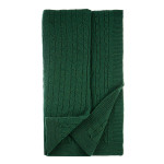 Плетено одеяло Тирол Вълна Зелен - Бял Бутик