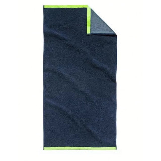 Памучна кърпа за баня - Тъмно синя 02