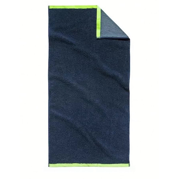 Памучна кърпа за баня - Тъмно синя 02