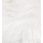 Бяла пухкава декоративна възглавница